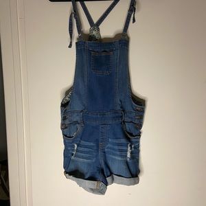 Jean Short Overalls